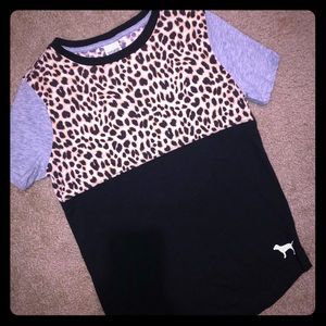 VS Pink Color-block Tee